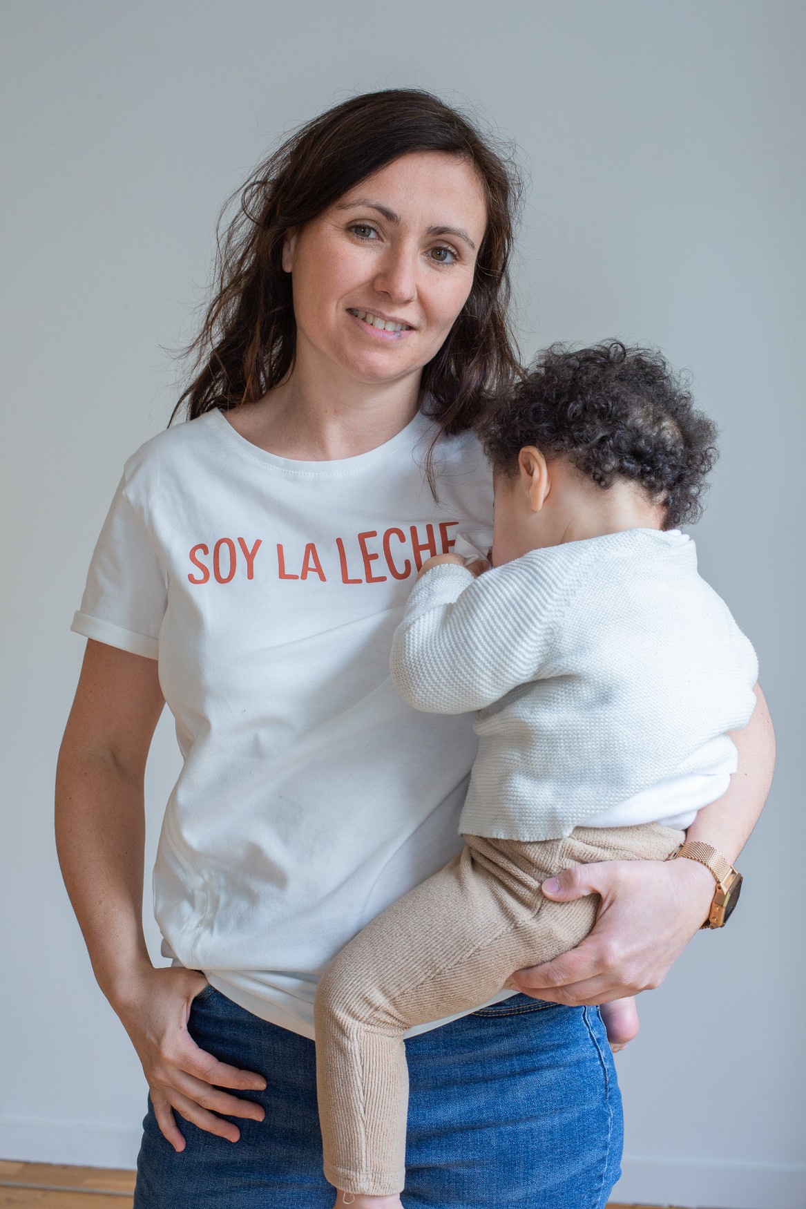 Camiseta lactancia blanca LECHE – KILM
